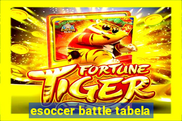 esoccer battle tabela